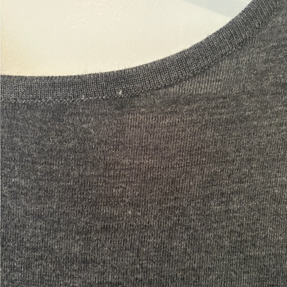 Vintage Carole Little Gray Cottagecore Lagenlook Sleeveless Pocket Dress PM - Picture 10 of 10
